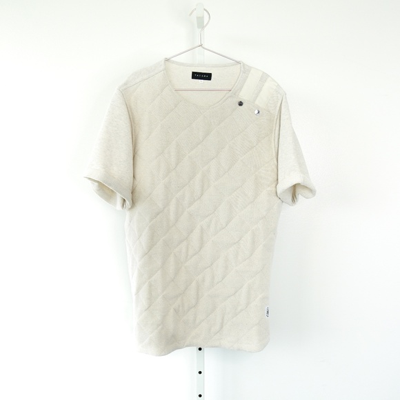 Tackma Other - Tackma Fly Tampa Quilted Pullover Tee in Cream